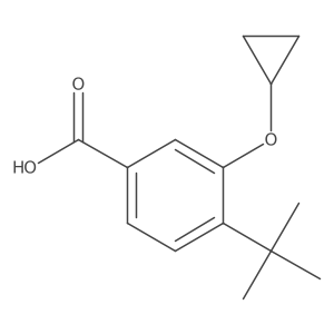 4-Tert-butyl-3-cyclopropoxybenzoic acid Structure