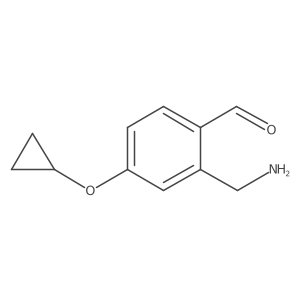 2-(Aminomethyl)-4-cyclopropoxybenzaldehyde Structure