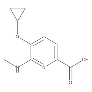 5-Cyclopropoxy-6-(methylamino)picolinic acid Structure