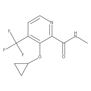 3-Cyclopropoxy-N-methyl-4-(trifluoromethyl)picolinamide Structure