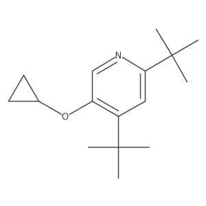 2,4-DI-Tert-butyl-5-cyclopropoxypyridine结构式