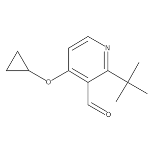 2-Tert-butyl-4-cyclopropoxynicotinaldehyde Structure