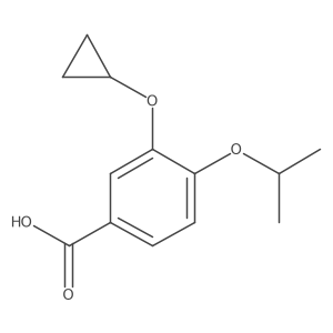 3-Cyclopropoxy-4-isopropoxybenzoic acid结构式