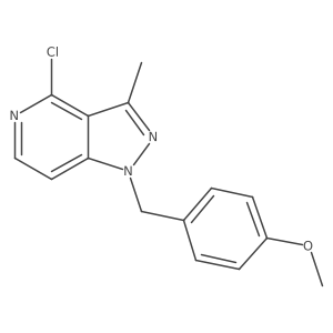 4-Chloro-1-[(4-methoxyphenyl)methyl]-3-methyl-1H-pyrazolo[4,3-c]pyridine结构式