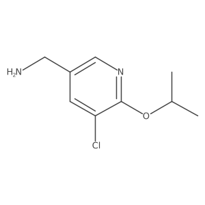 (5-Chloro-6-isopropoxypyridin-3-yl)methanamine结构式