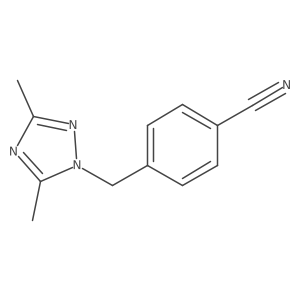 4-[(3,5-dimethyl-1H-1,2,4-triazol-1-yl)methyl]benzonitrile结构式
