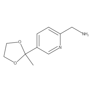 2-Pyridinemethanamine, 5-(2-methyl-1,3-dioxolan-2-yl)-结构式