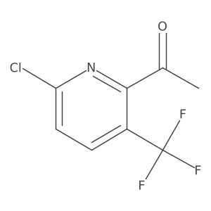 1-(6-Chloro-3-(trifluoromethyl)pyridin-2-yl)ethanone Structure