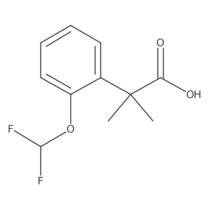 2-[2-(Difluoromethoxy)phenyl]-2-methylpropanoic acid结构式