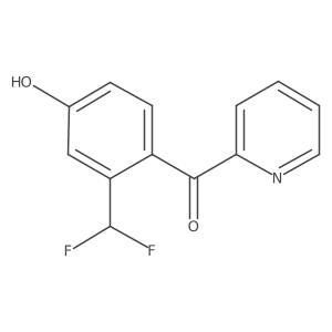 2-(2-(Difluoromethyl)-4-hydroxybenzoyl)pyridine Structure