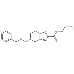 benzyl 2-((2-aminoethyl)carbamoyl)-6,7-dihydropyrazolo[1,5-a]pyrazine-5(4H)-carboxylate Structure