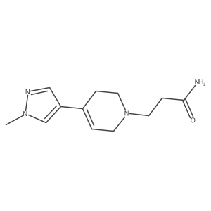 3-[4-(1-methyl-1H-pyrazol-4-yl)-3,6-dihydropyridin-1(2H)-yl]propanamide Structure