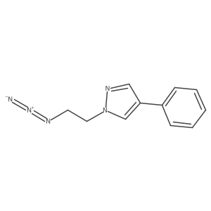 1-(2-azidoethyl)-4-phenyl-1H-pyrazole Structure