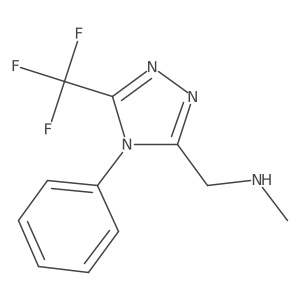 methyl({[4-phenyl-5-(trifluoromethyl)-4H-1,2,4-triazol-3-yl]methyl})amine结构式