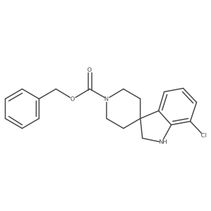 Benzyl 7-chlorospiro[indoline-3,4'-piperidine]-1'-carboxylate结构式