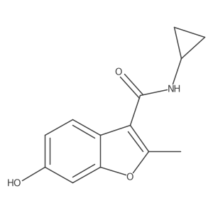 N-cyclopropyl-6-hydroxy-2-methyl-1-benzofuran-3-carboxamide Structure