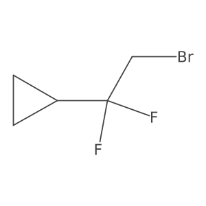 (2-Bromo-1,1-difluoroethyl)cyclopropane Structure