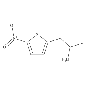 (2S)-1-(5-nitrothiophen-2-yl)propan-2-amine结构式