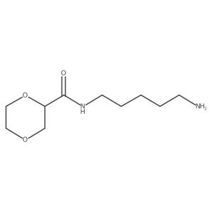 1,4-Dioxane-2-carboxamide, N-(5-aminopentyl)-结构式