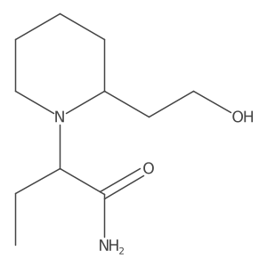1-Piperidineacetamide, I+/--ethyl-2-(2-hydroxyethyl)-结构式