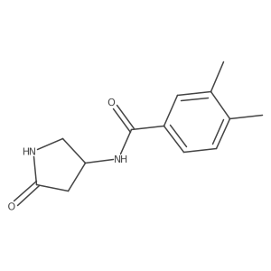 3,4-dimethyl-N-(5-oxopyrrolidin-3-yl)benzamide结构式