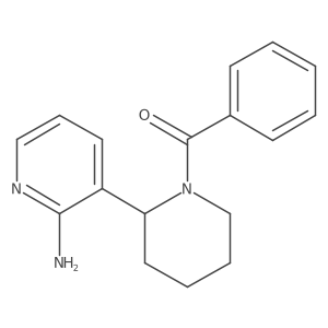 (2-(2-Aminopyridin-3-yl)piperidin-1-yl)(phenyl)methanone结构式