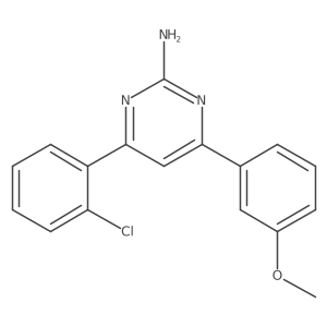 4-(2-Chlorophenyl)-6-(3-methoxyphenyl)pyrimidin-2-amine Structure
