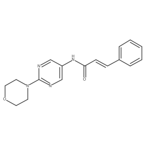(2E)-N-(2-morpholin-4-ylpyrimidin-5-yl)-3-phenylacrylamide Structure