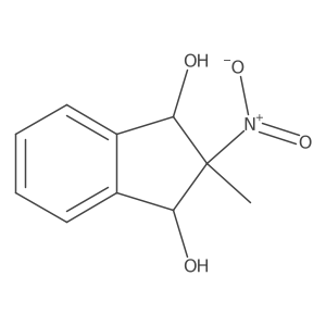 2,3-Dihydro-2-methyl-2-nitro-1H-indene-1,3-diol结构式