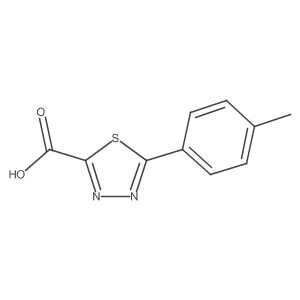 5-(4-Methylphenyl)-1,3,4-thiadiazole-2-carboxylic acid Structure