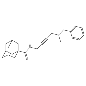 N-[4-[benzyl(methyl)amino]but-2-ynyl]adamantane-1-carboxamide结构式