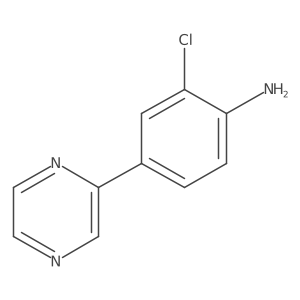 2-Chloro-4-(pyrazin-2-yl)aniline Structure