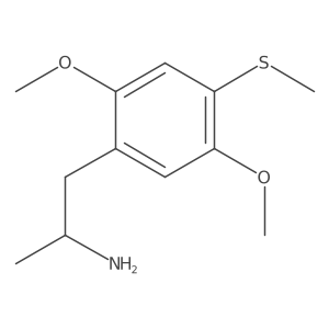 2,5-Dimethoxy-4-methylthioamphetamine, (S)-结构式