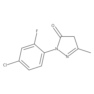 2-(4-Chloro-2-fluorophenyl)-5-methyl-2,4-dihydro-3h-pyrazol-3-one结构式