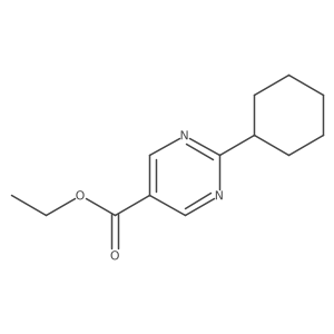 Ethyl 2-cyclohexylpyrimidine-5-carboxylate结构式