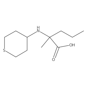2-Methyl-2-((tetrahydro-2H-thiopyran-4-yl)amino)pentanoic acid Structure