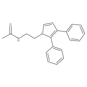 Acetamide,n-[2-(2,3-diphenyl-1h-pyrrol-1-yl)ethyl]- Structure