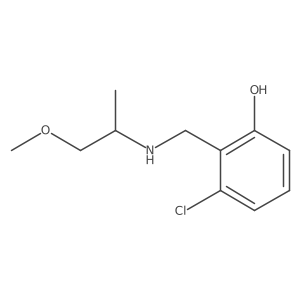 3-Chloro-2-{[(1-methoxypropan-2-yl)amino]methyl}phenol结构式