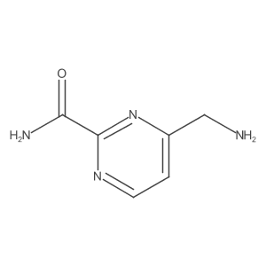 4-(Aminomethyl)-2-pyrimidinecarboxamide结构式
