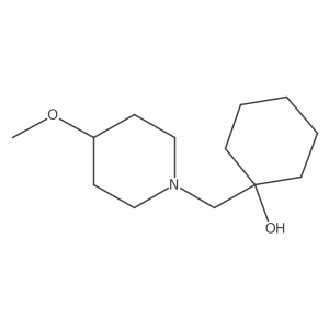 1-[(4-Methoxypiperidin-1-yl)methyl]cyclohexan-1-ol Structure