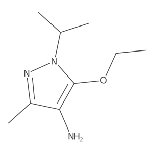 5-ethoxy-3-methyl-1-(propan-2-yl)-1H-pyrazol-4-amine结构式