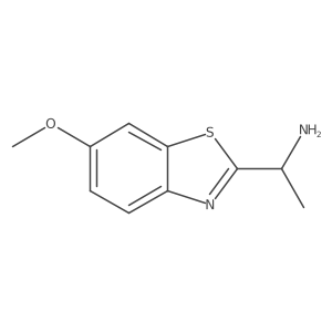 1-(6-Methoxybenzo[d]thiazol-2-yl)ethanamine结构式