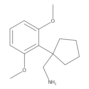 [1-(2,6-Dimethoxyphenyl)cyclopentyl]methanamine Structure