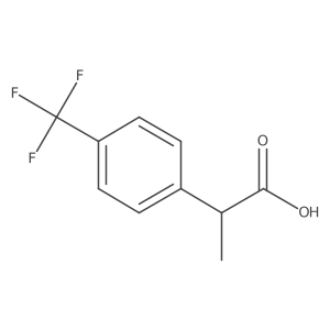 (2R)-2-[4-(Trifluoromethyl)phenyl]propanoic acid Structure