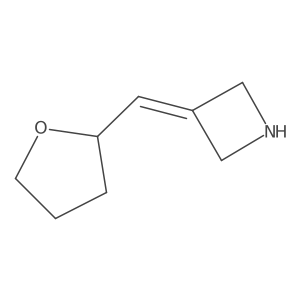 3-(Oxolan-2-ylmethylidene)azetidine结构式