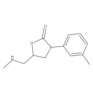 5-[(Methylamino)methyl]-3-(3-methylphenyl)-1,3-oxazolidin-2-one结构式