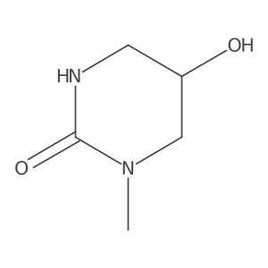 5-Hydroxy-1-methyl-1,3-diazinan-2-one结构式