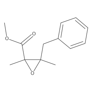 Methyl 3-benzyl-2,3-dimethyloxirane-2-carboxylate结构式
