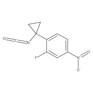 2-Fluoro-1-(1-isocyanatocyclopropyl)-4-nitrobenzene结构式