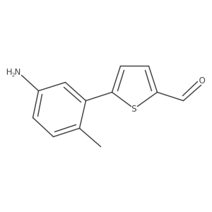 5-(5-Amino-2-methylphenyl)thiophene-2-carbaldehyde Structure